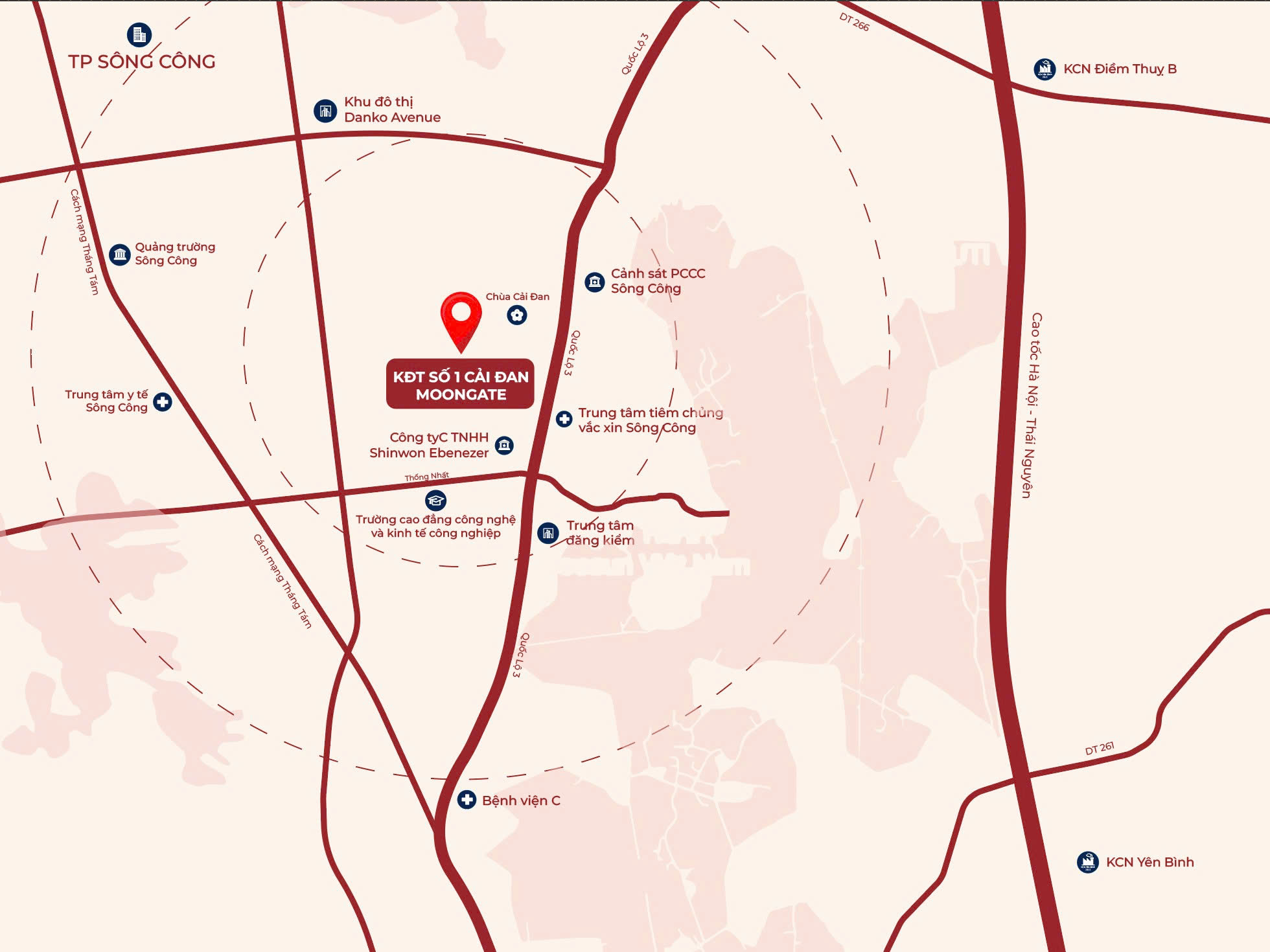Đất nền Cải Đan Moongate Sông Công đầu tư sinh lời an cư lý tưởng 3
