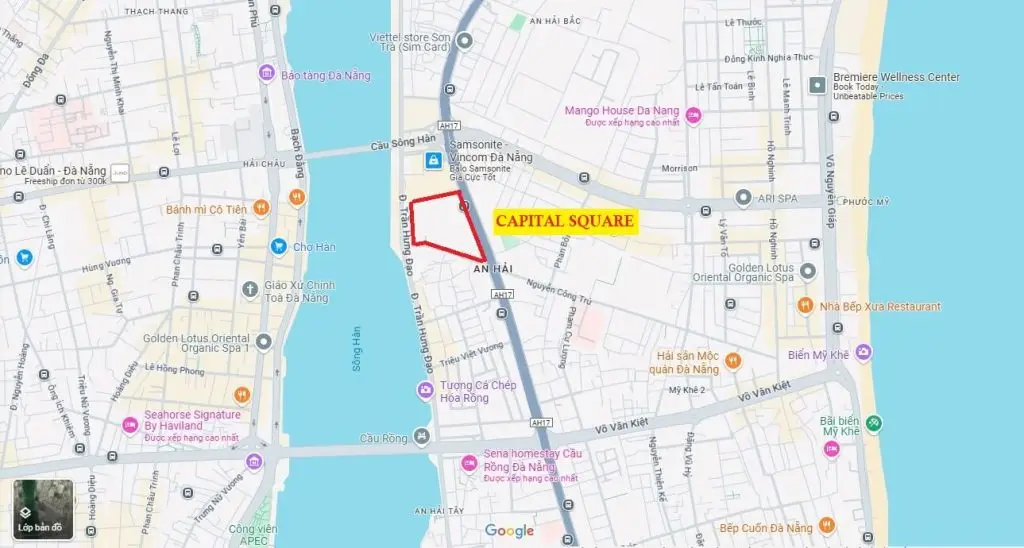 Vị trí Capital Square Đà Nẵng